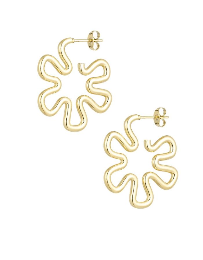 Ohrringe Hippie Flower I Gold