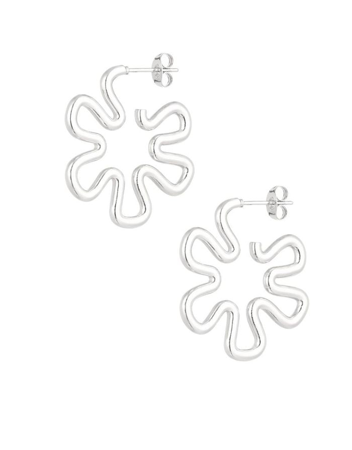 Ohrringe Hippie Flower I Silber