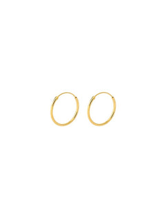 Ohrringe Micro Plain Hoops I Gold