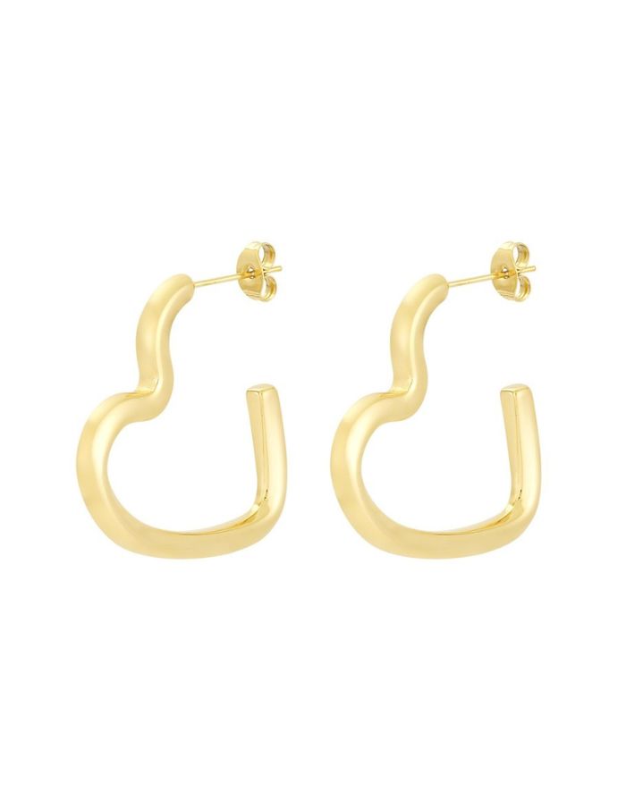 Ohrringe Open Hearts I Gold