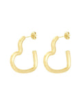 Ohrringe Open Hearts I Gold