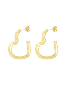 Ohrringe Open Hearts I Gold