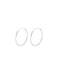 Ohrringe Plain Hoops I Silber
