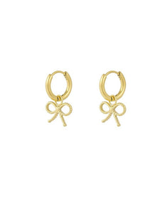 Ohrringe Ribbon Bow I Gold