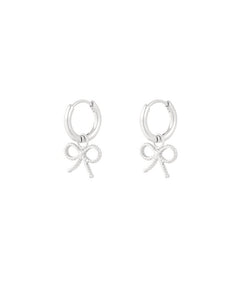 Ohrringe Ribbon Bow I Silber