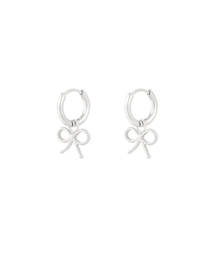 Ohrringe Ribbon Bow I Silber