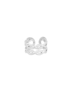 Ring Layered Twists I Silber