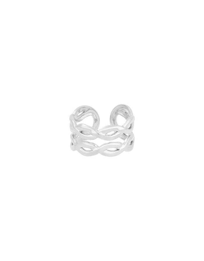 Ring Layered Twists I Silber