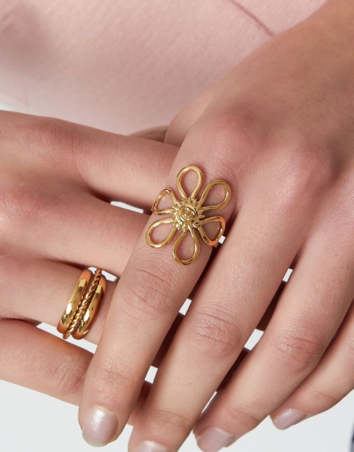 Ring Sunflower I Gold