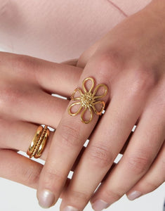 Ring Sunflower I Gold