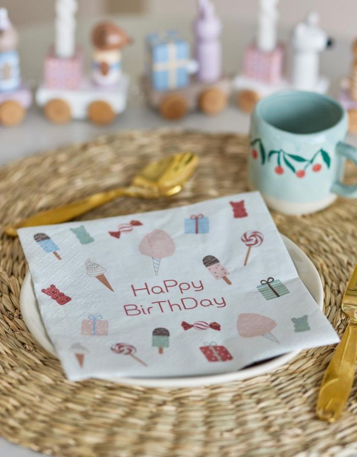 Serviette Geburtstag I Sweets