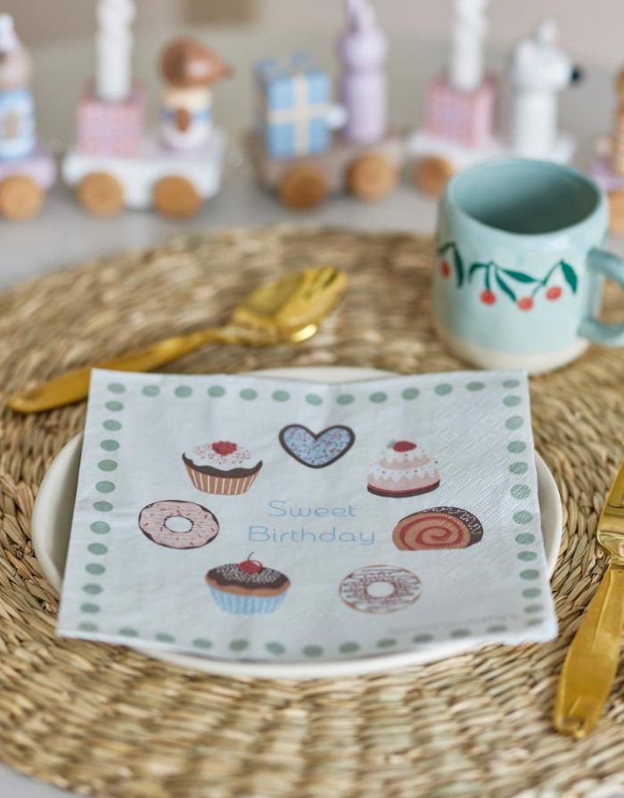 Serviette Geburtstag I Sweets