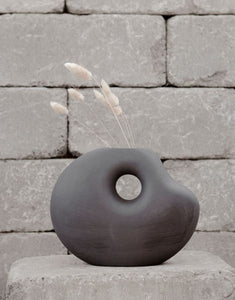 Vase Lunden I Dark Grey