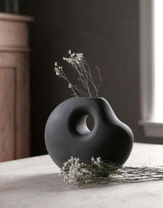 Vase Lunden I Dark Grey