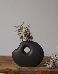 Vase Lunden I Dark Grey