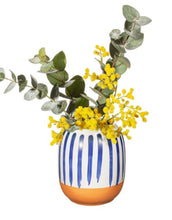 Laden Sie das Bild in den Galerie-Viewer, Vase Paros Stripe Blue I Small
