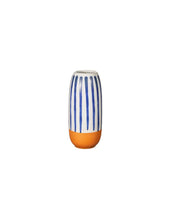 Laden Sie das Bild in den Galerie-Viewer, Vase Paros Stripe Blue I Tall
