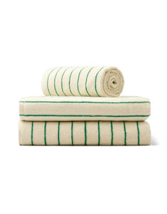 Badehandtuch 70x140cm I Pure White/Grass