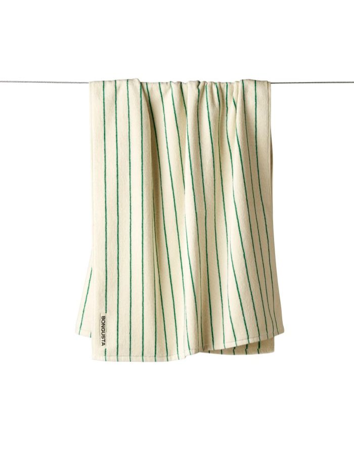 Badehandtuch 70x140cm I Pure White/Grass