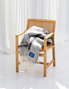 Wolldecke Weekend Plaid I Creme/Ink