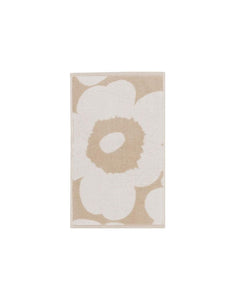 Gästehandtuch Unikko 30x50cm I Beige/Weiß