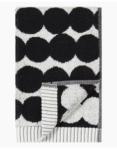 Gästehandtuch Räsymatto 30x50cm I Schwarz/Weiß