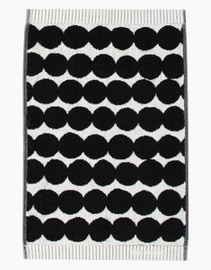 Gästehandtuch Räsymatto 30x50cm I Schwarz/Weiß
