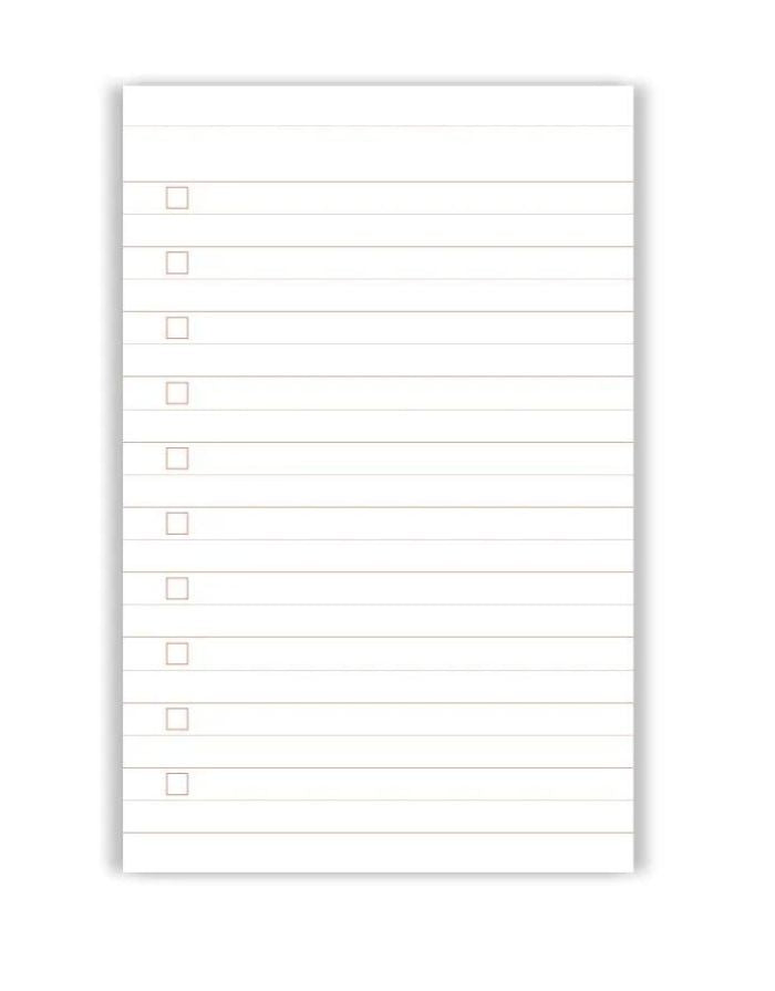 Notizblock Everyday Lists I Red