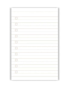 Notizblock Everyday Lists I Red