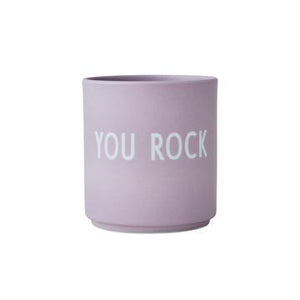Porzellan Becher Favourite Cup I You Rock Lavendel