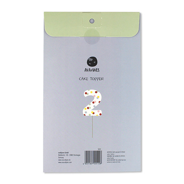 Cake Topper Zahl I 0-9