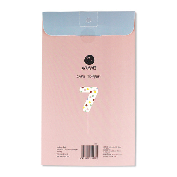 Cake Topper Zahl I 0-9
