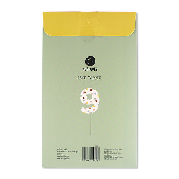 Cake Topper Zahl I 0-9