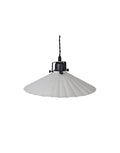 Deckenlampe Anita antique white von Strömshage aus Metall mit schwarzem Stoffkabel als Freisteller