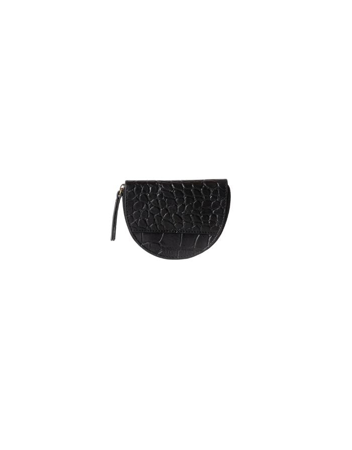 Portemonnaie Coin Purse  Laura I Black Croco