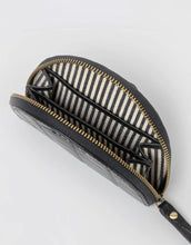 Laden Sie das Bild in den Galerie-Viewer, Portemonnaie Coin Purse  Laura I Black Croco
