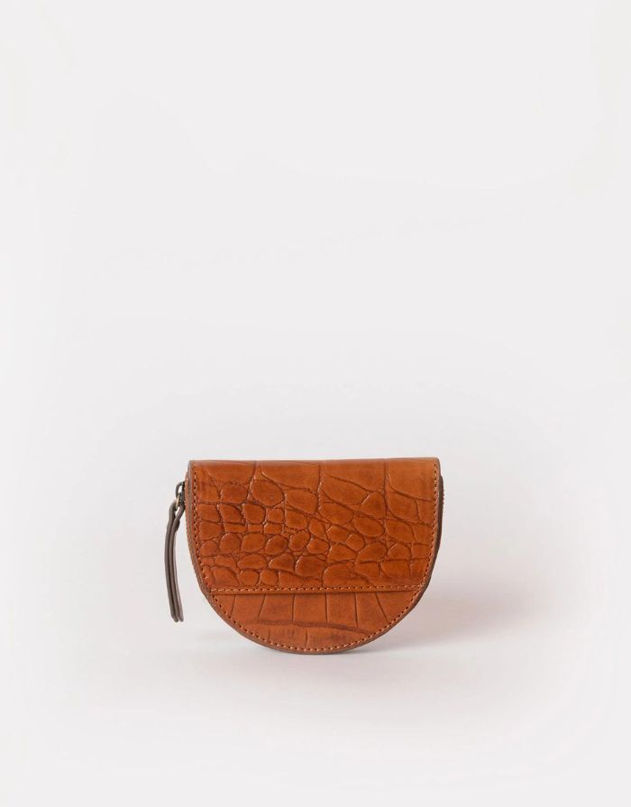 Portemonnaie Coin Purse Laura I Cognac Croco