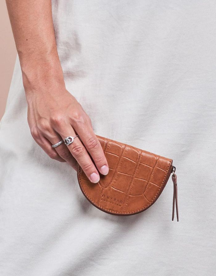 Portemonnaie Coin Purse Laura I Cognac Croco