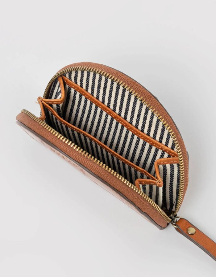 Portemonnaie Coin Purse Laura I Cognac Croco