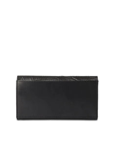 Portemonnaie Envelope Pixie I Black Croco Classic