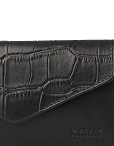 Portemonnaie Envelope Pixie I Black Croco Classic