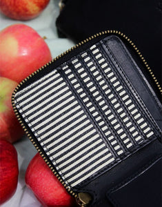 Portemonnaie Sonny Square I Black Apple Leather