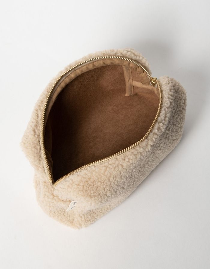 Tasche Kosmetik I Teddy Ecru