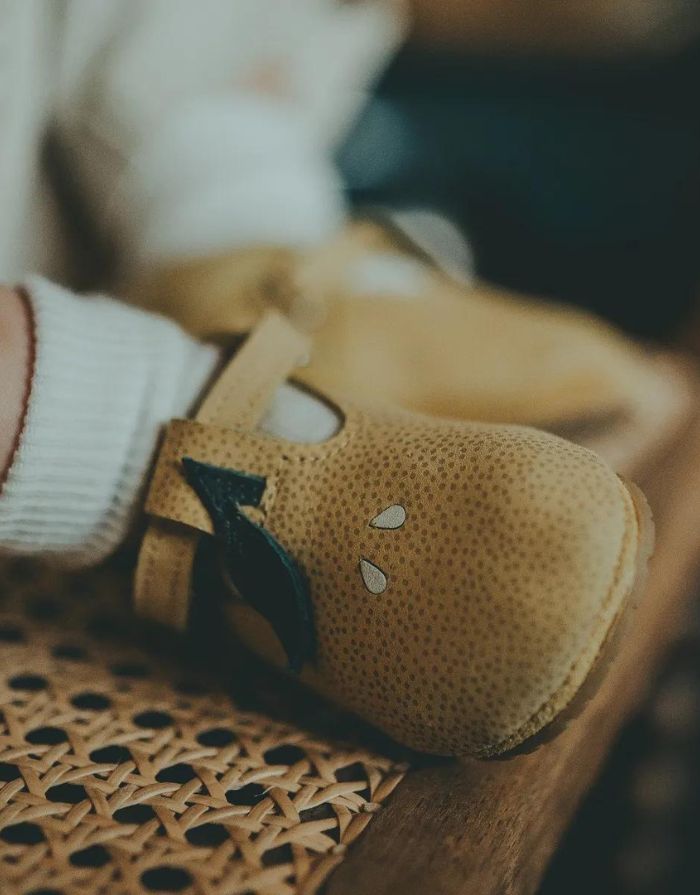 Babyschuh Nanoe Leder I Lemon