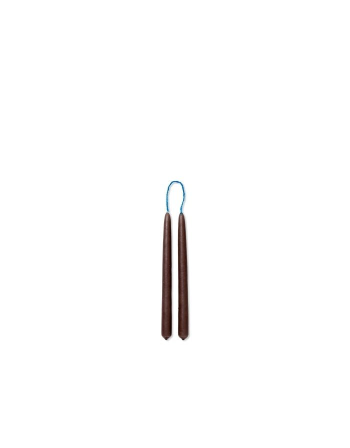 Kerzen 8er-Set Dipped I Brown