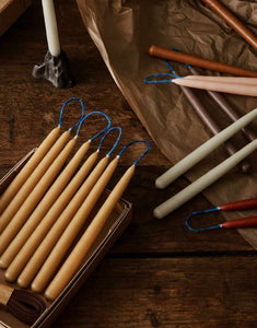 Kerzen 8er-Set Dipped I Brown