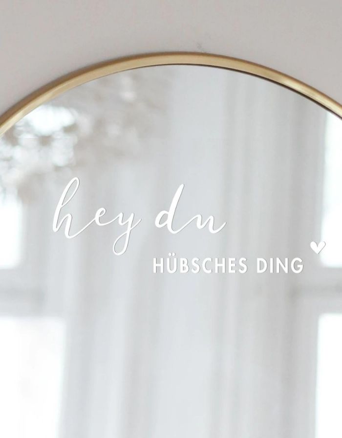 Sticker 'Hübsches Ding' I Weiß