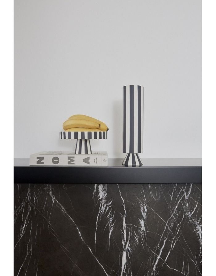 Vase Toppu I Black/White