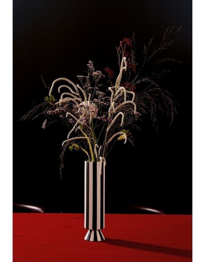 Vase Toppu I Black/White