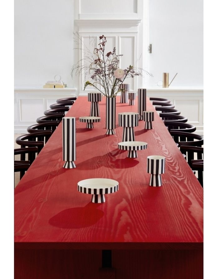 Vase Toppu I Black/White
